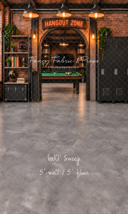 Industrial Loft Hangout Zone - With Sweep Option