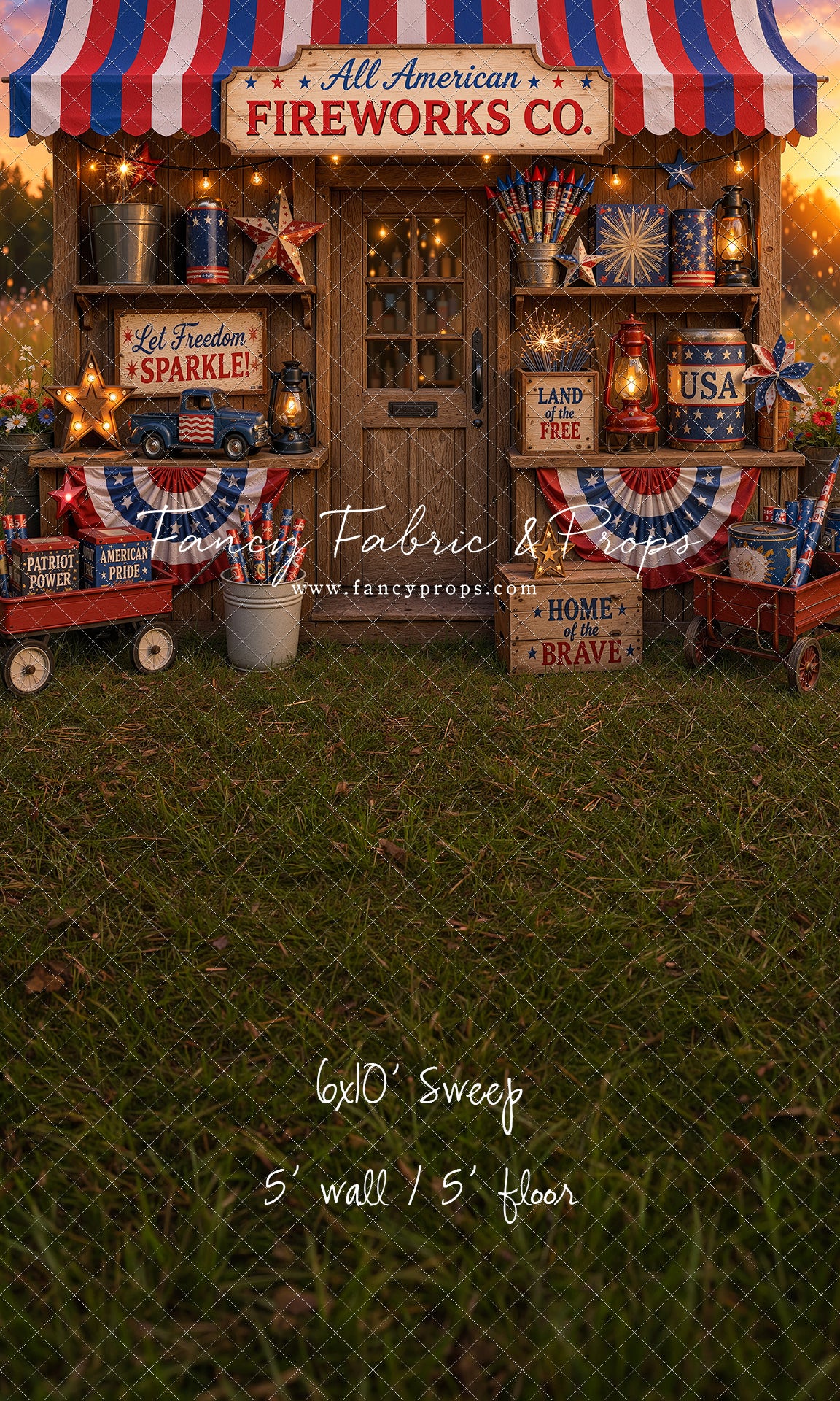 Liberty Sparks Fireworks Stand - With Sweep Option