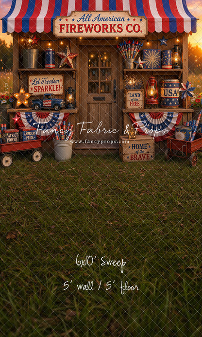 Liberty Sparks Fireworks Stand - With Sweep Option