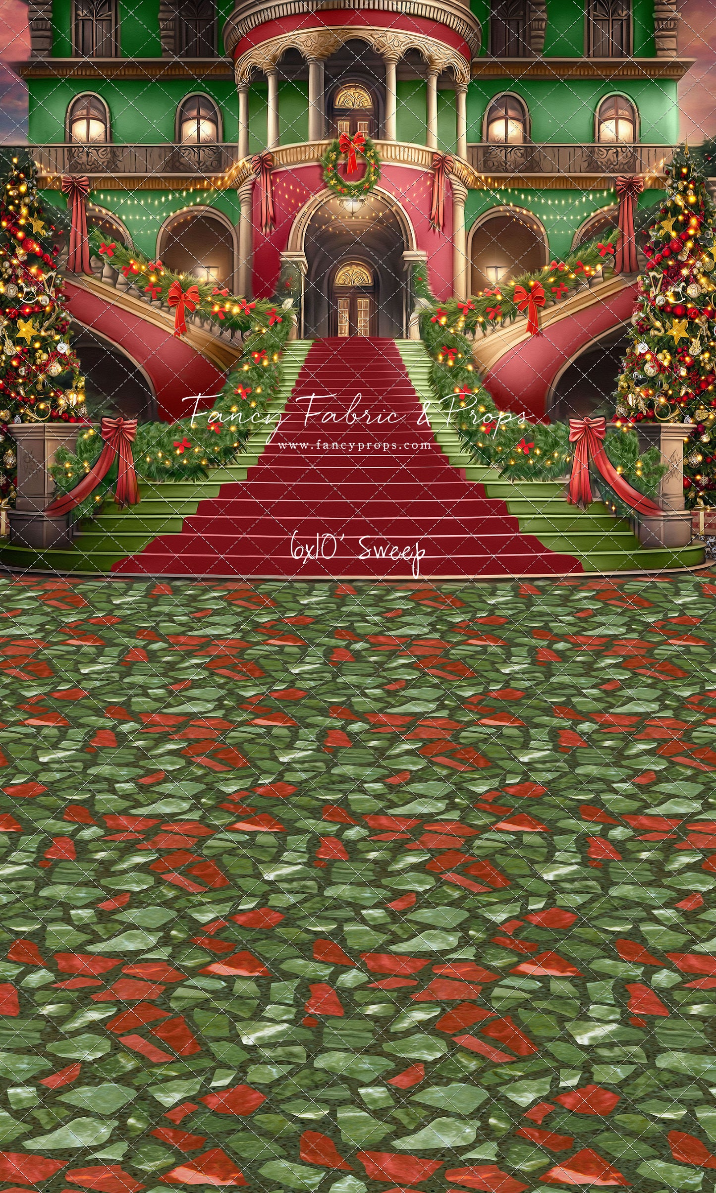 Merry Mansion- Multi Color Rug - with Sweep Option