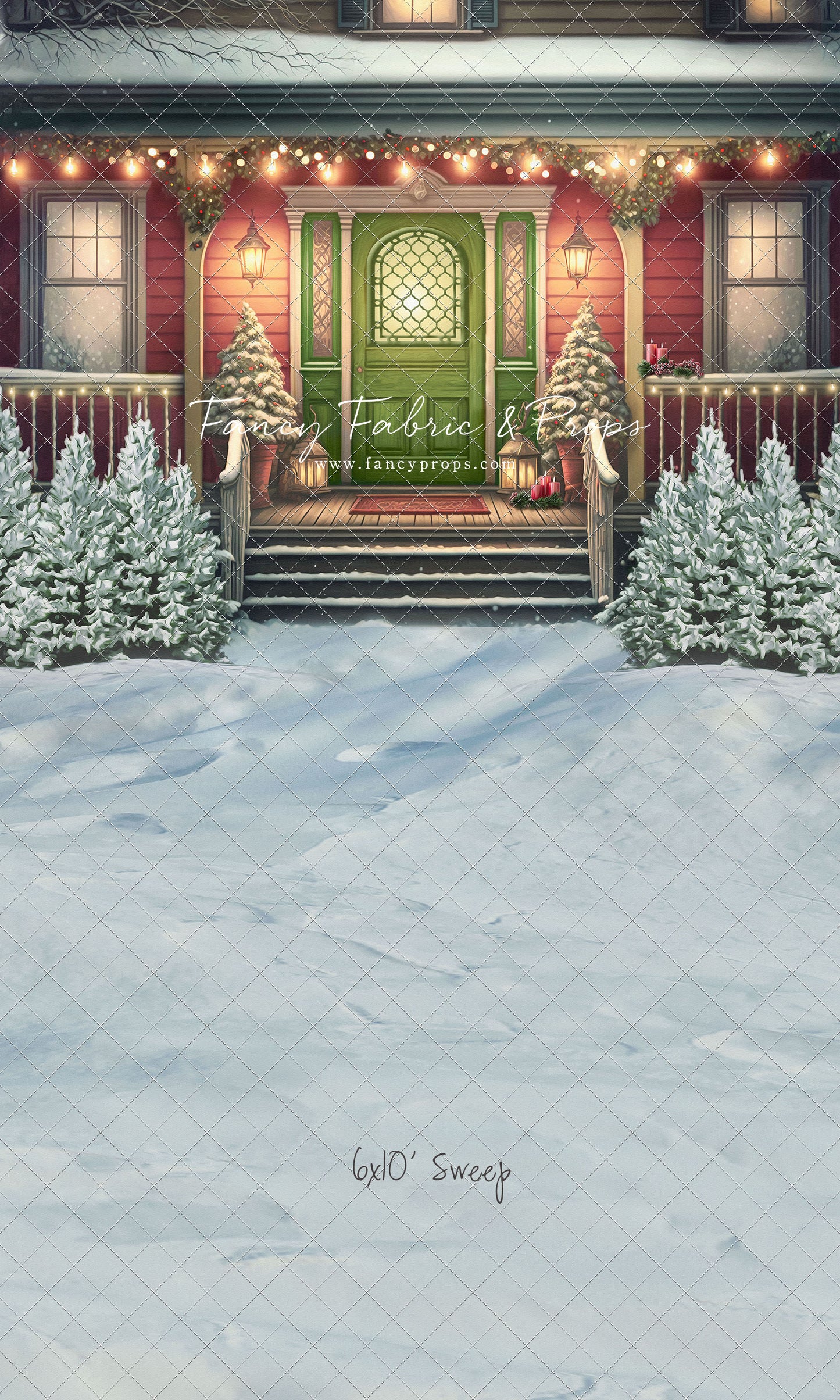 Merry Porch Greetings - Extra Lights - with Sweep Option