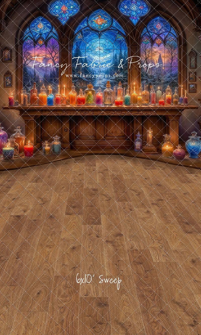 Mystic Potion Emporium - Wood Floor - With Sweep Option