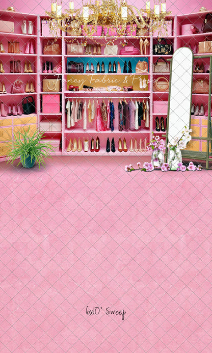 Nikki's Closet - Pink Carpet Option - With Sweep Option