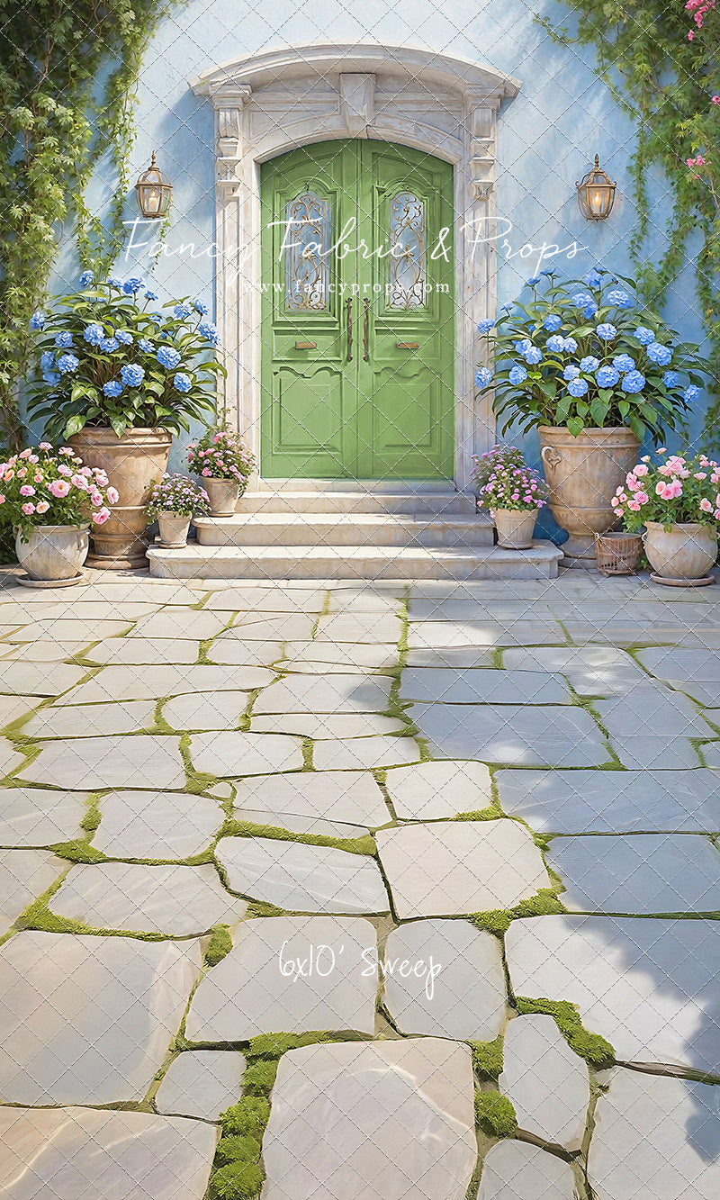 Summertime Patio - Green Door - With Sweep Option