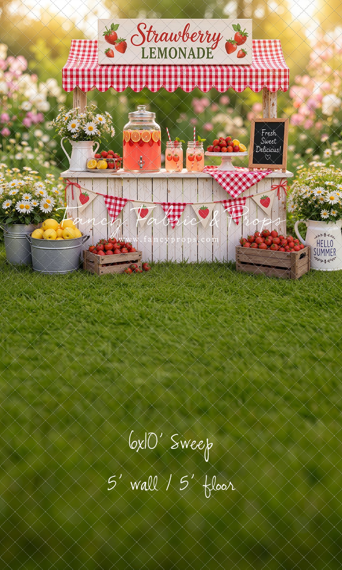 Sweet Strawberry Sips - With Sweep Option