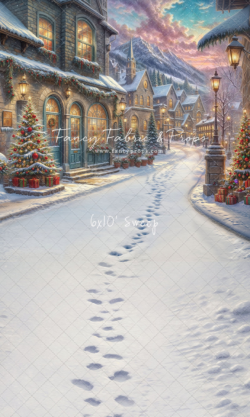 Winter Frost Market Street - Snow Version - with Sweep Option