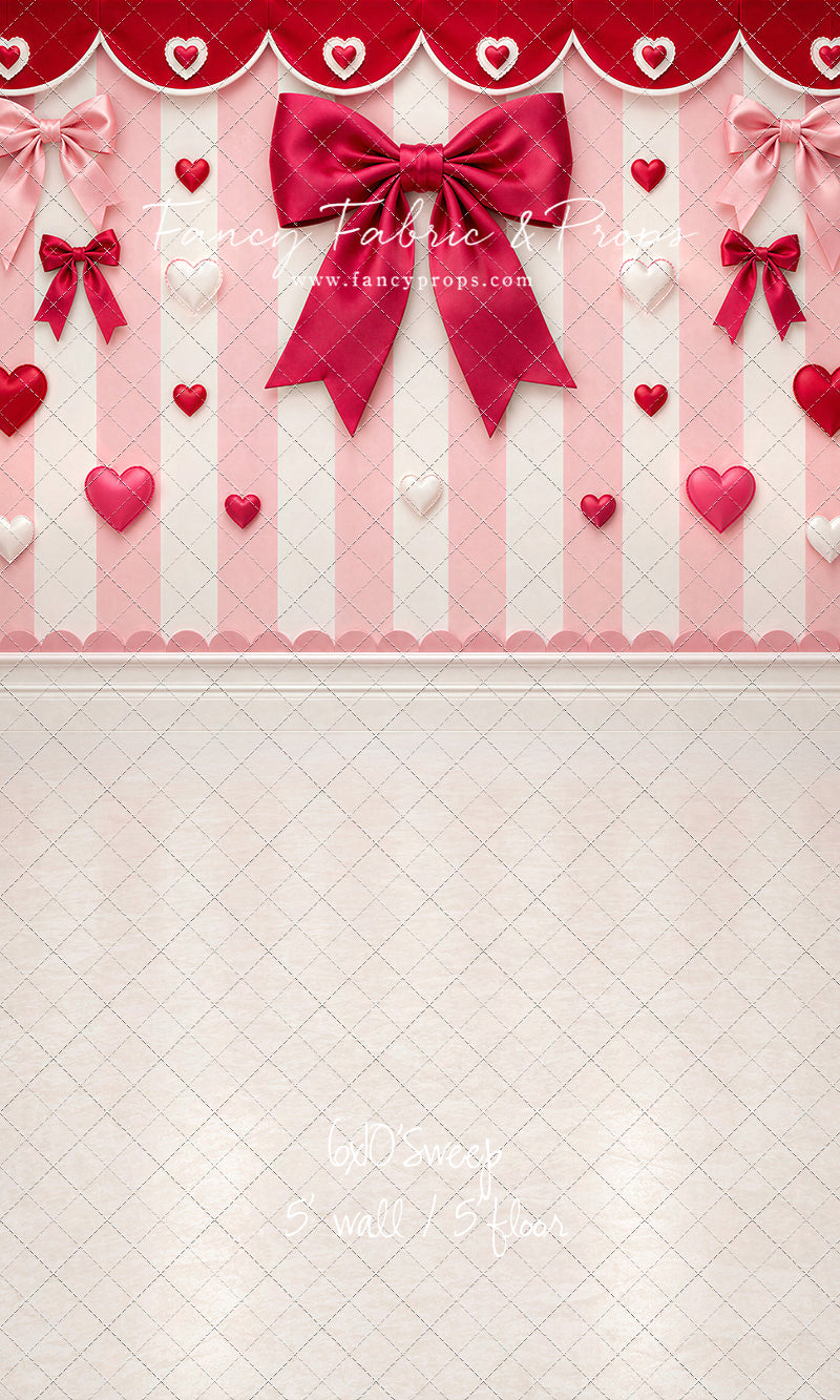 Bow Tied Valentine Wall - With Sweep Option