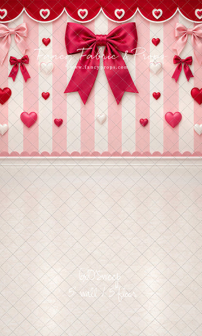 Bow Tied Valentine Wall - With Sweep Option