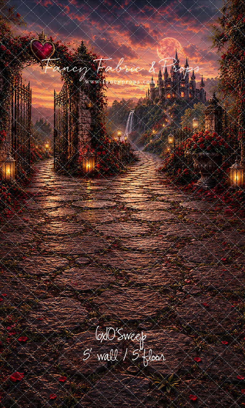 Crimson Moonlit Castle - With Sweep Option