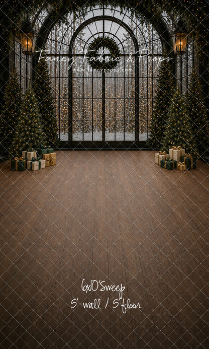 Moody Holiday Window View - with Sweep Option