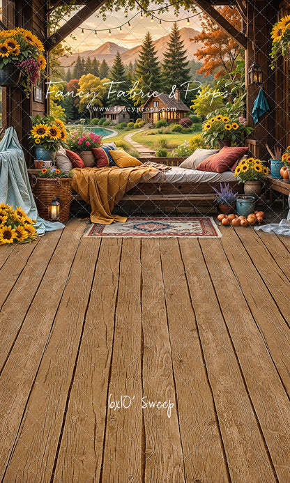 Autumn Sunflower Hideaway - With Sweep Option