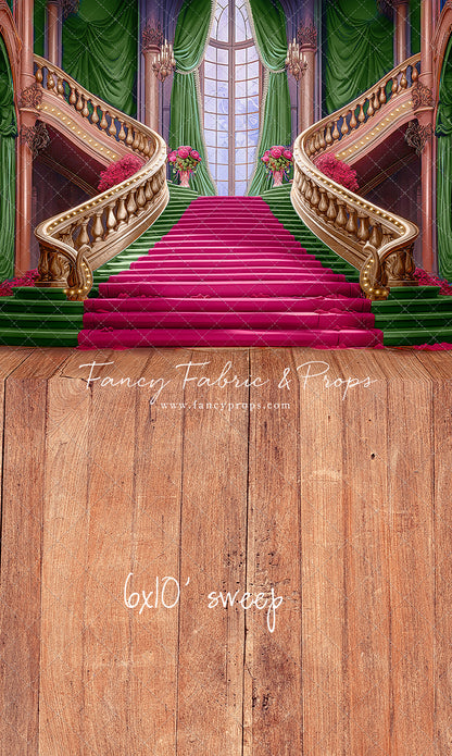Ballroom Royal Staircase - Green - With Sweep Option
