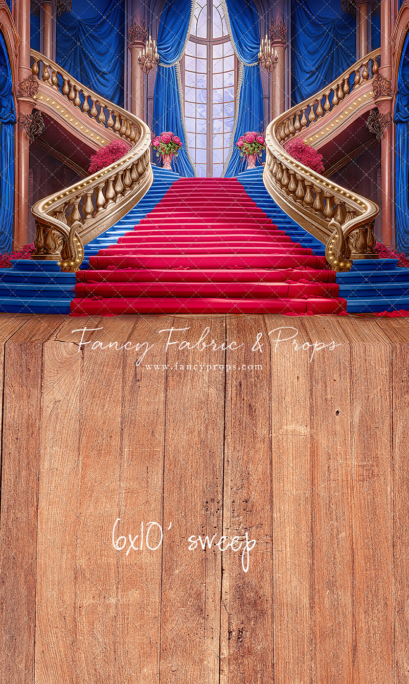Ballroom Royal Staircase - Royal & Red - With Sweep Option