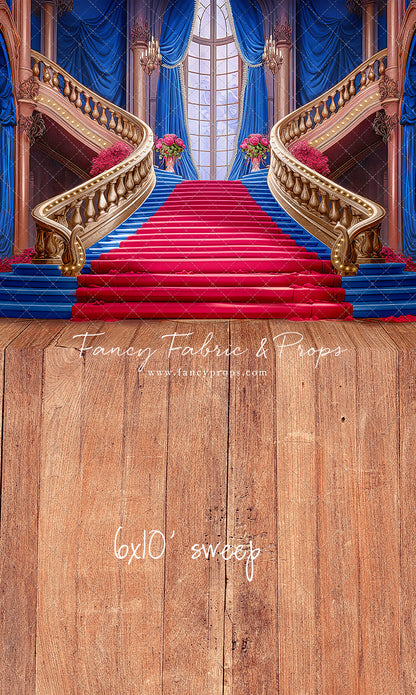 Ballroom Royal Staircase - Royal & Red - With Sweep Option
