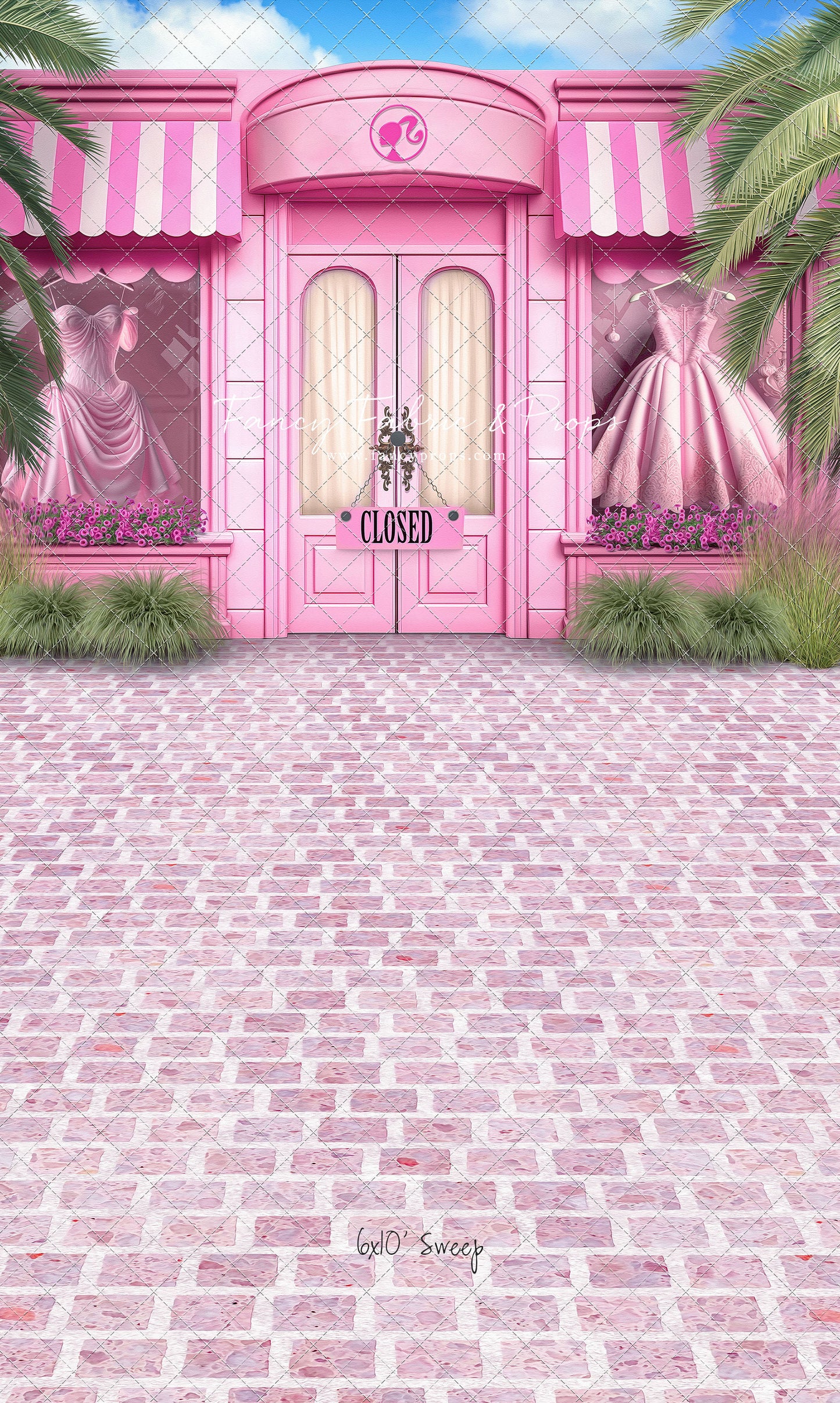 Barbie Boutique - With Pink Brick - With Sweep Option