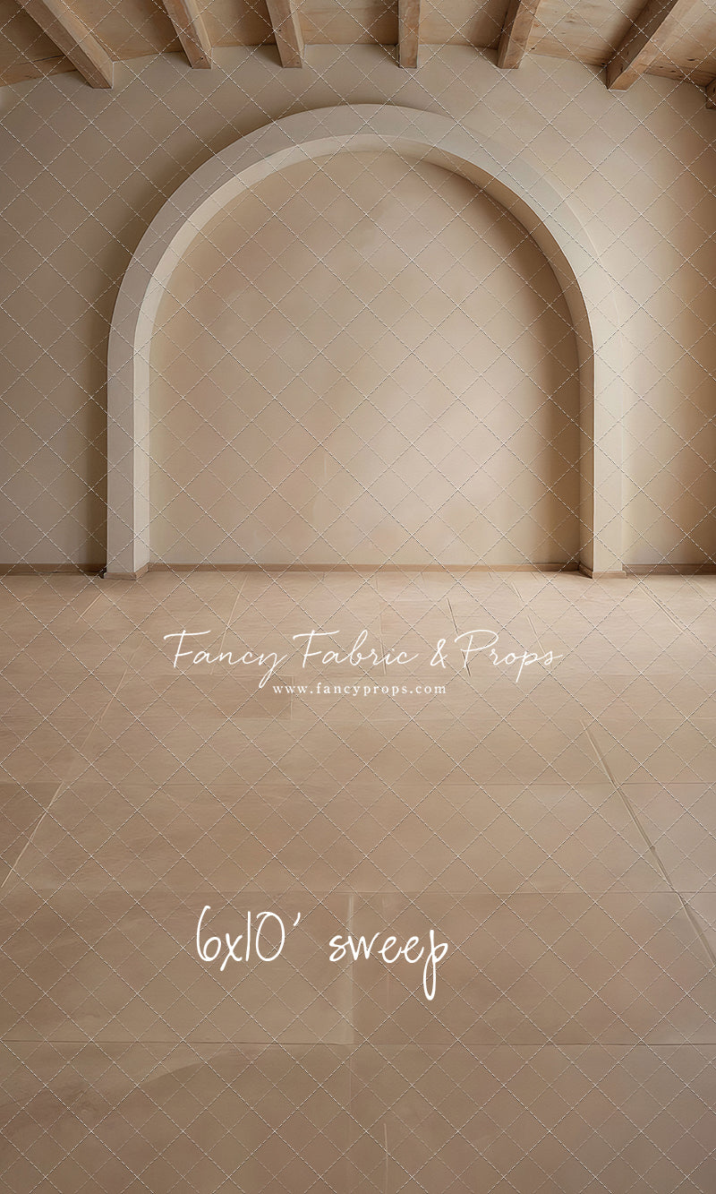 Beige Elegant Arch - Tile Floor - With Sweep Option