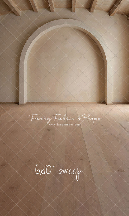 Beige Elegant Arch - Wood Floor - With Sweep Option