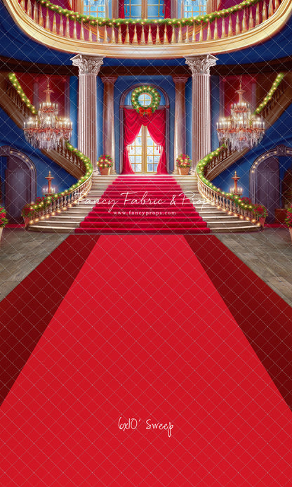 Belle's Royal Staircase -With Lights- Red Carpet - With Sweep Option