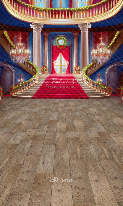 Belle's Royal Staircase -Wood Floor with Lights - With Sweep Option