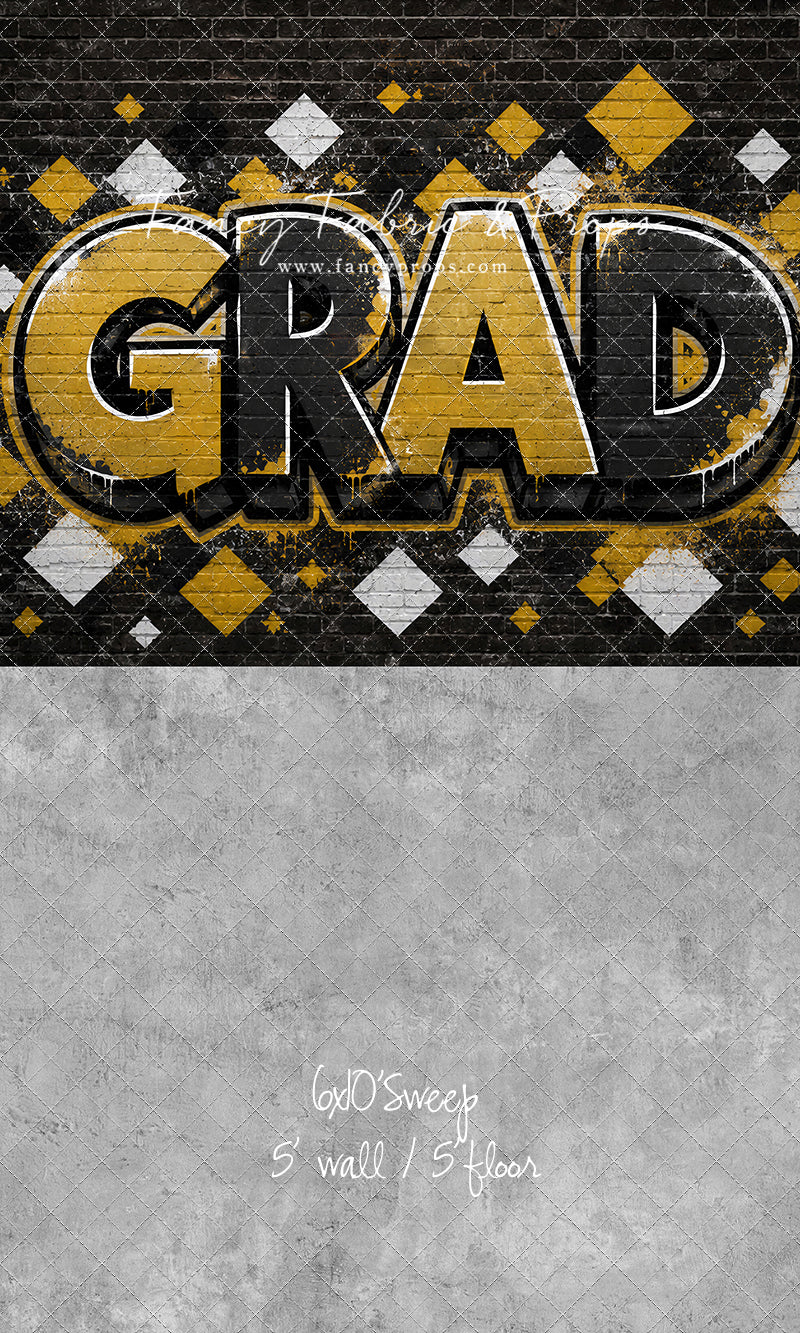 Black & Gold Grad - With Sweep Option
