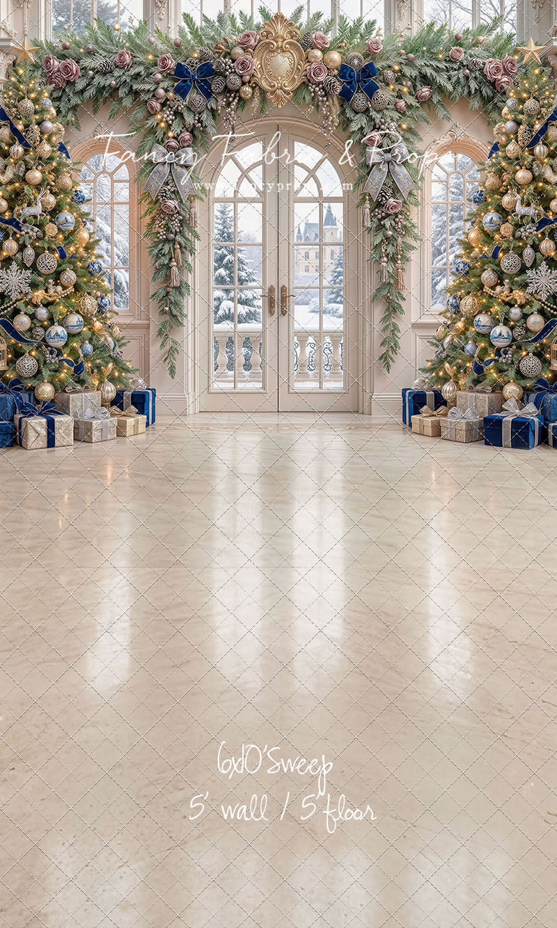 Blue Christmas Foyer - with Sweep Option