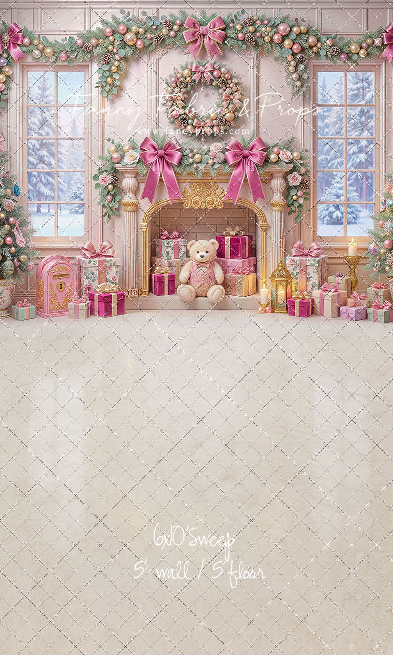 Blush Holiday Hearth - with Sweep Option
