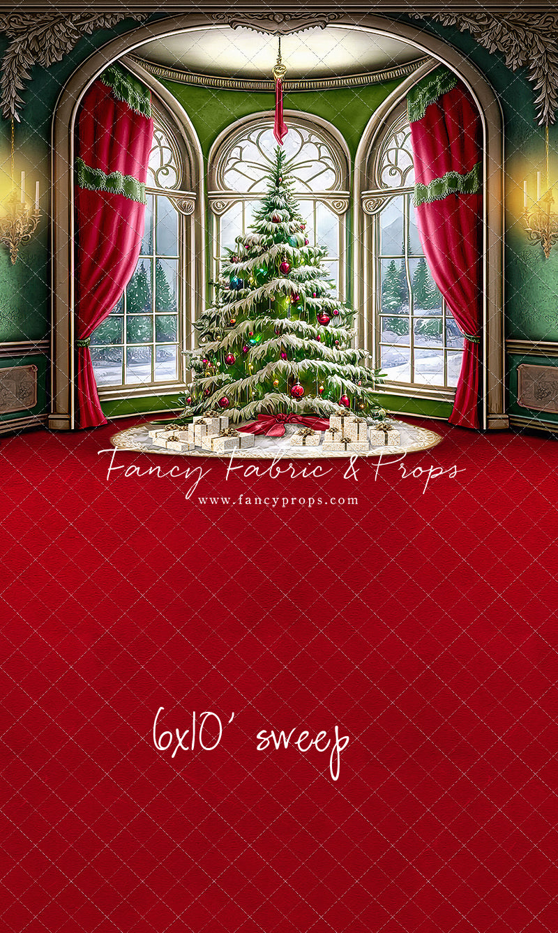 Cathedral Christmas - Red Carpet Option - with Sweep Option