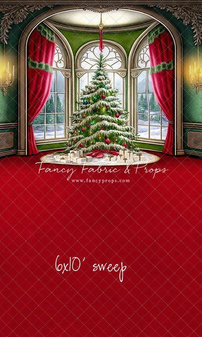 Cathedral Christmas - Red Carpet Option - with Sweep Option