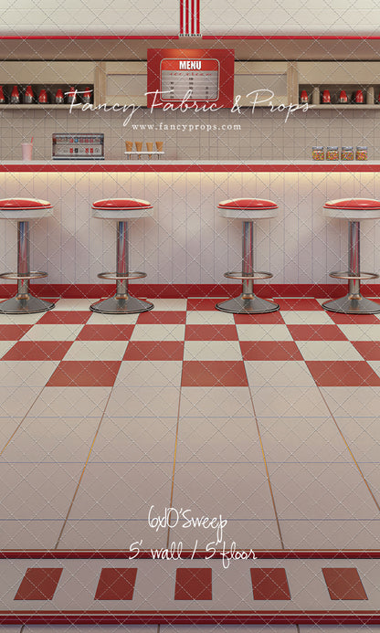 Cherry Cream Diner - With Sweep Option