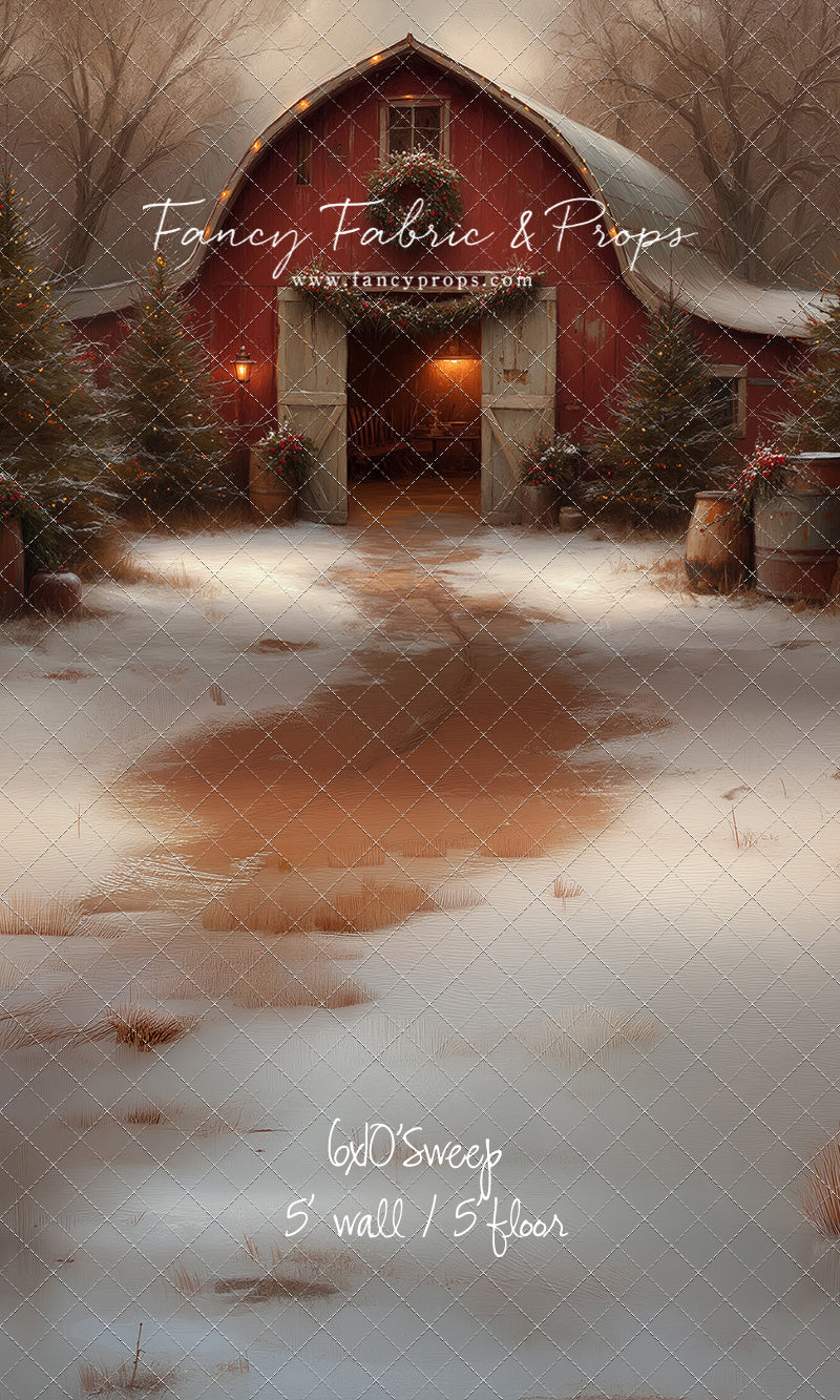 Christmas Barn Glow - with Sweep Option