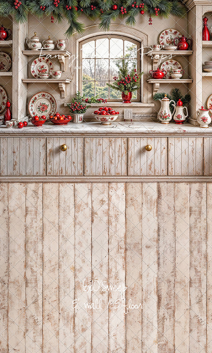 Christmas China Cabinet - With Sweep Option