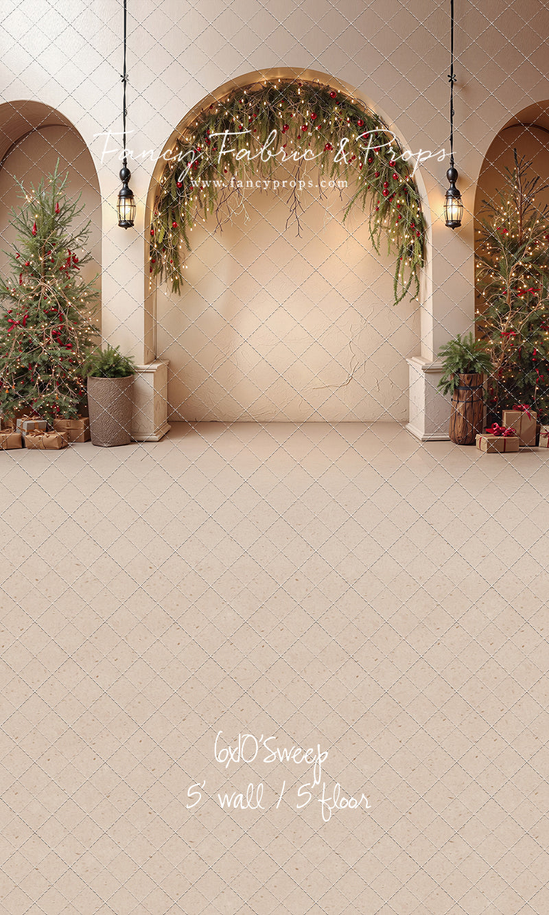 Christmas Courtyard Arch - With Sweep Option