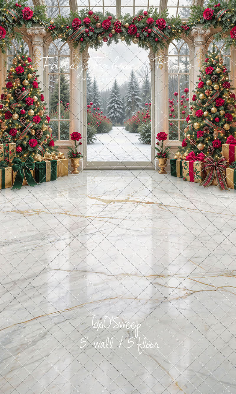 Christmas Rose Gala - with Sweep Option