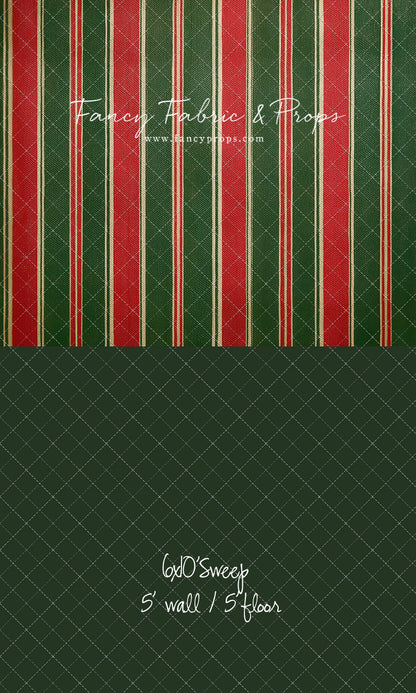 Classic Christmas Stripe - With Sweep Option
