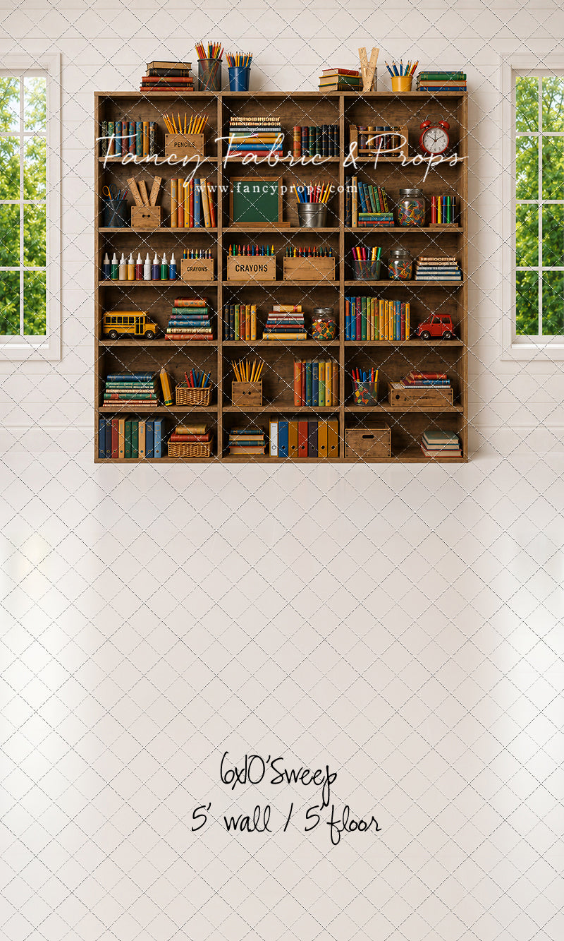 Classic Classroom Bookshelf - With Sweep Option