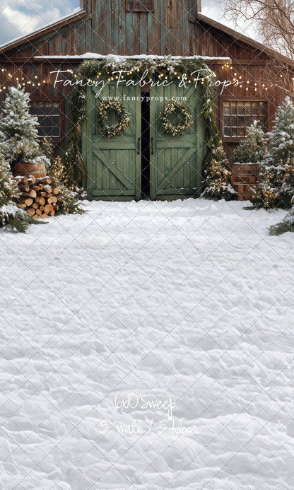 Cozy Christmas Barn - with Sweep Option