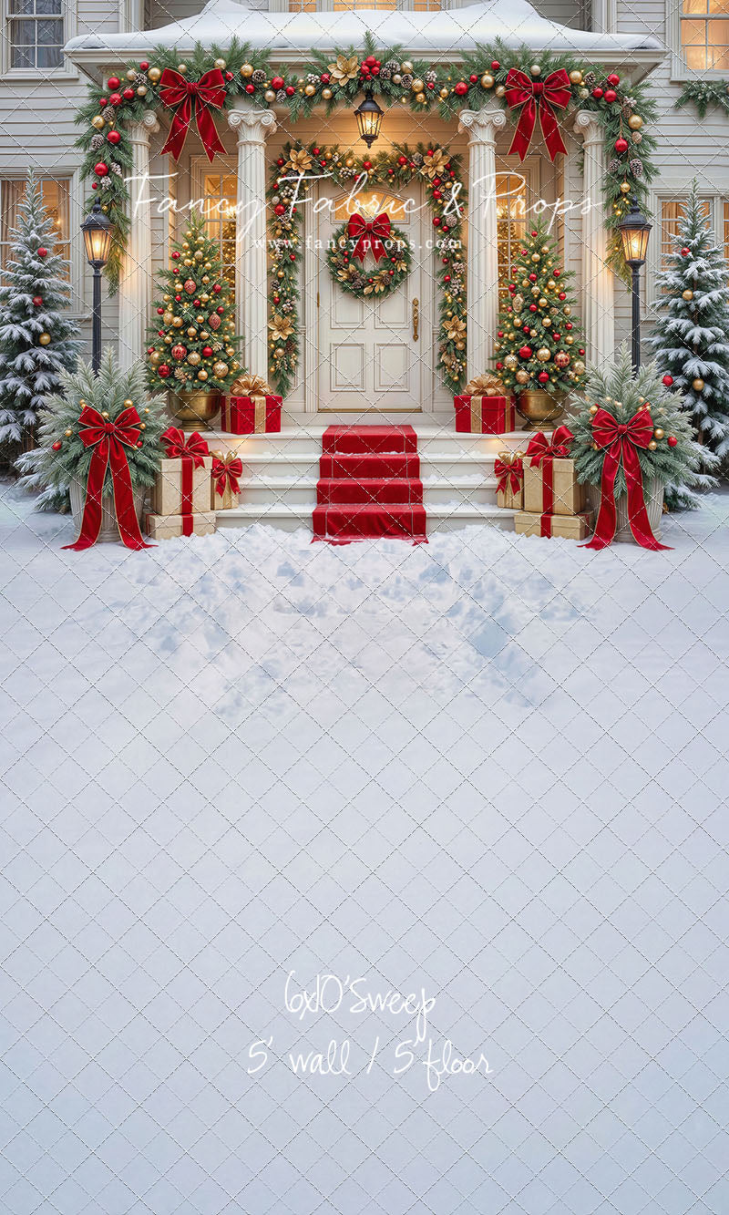 Cozy Christmas Entry - With Sweep Option