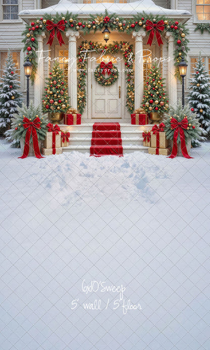 Cozy Christmas Entry - With Sweep Option