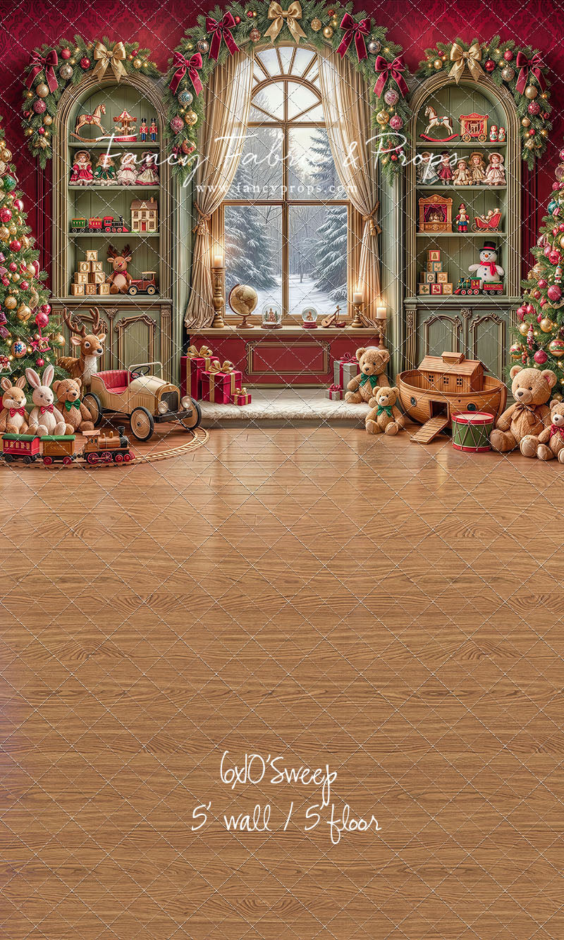 Darling Damask Christmas - with Sweep Option