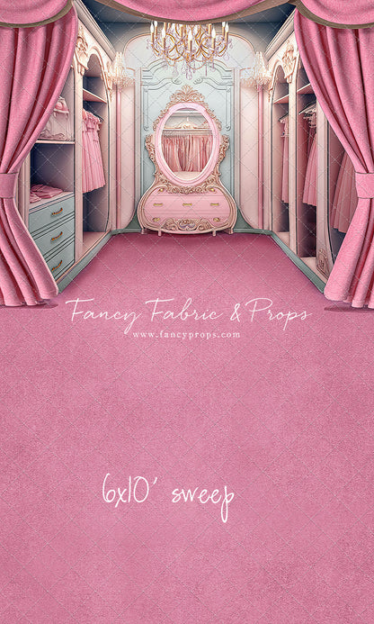 Elegant Armoire - Pink Floor Option - With Sweep Option