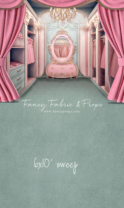 Elegant Armoire - Sage Floor Option - With Sweep Option