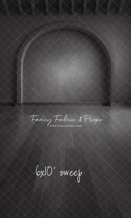 Elegant Charcoal Alcove - Wood Floor - With Sweep Option