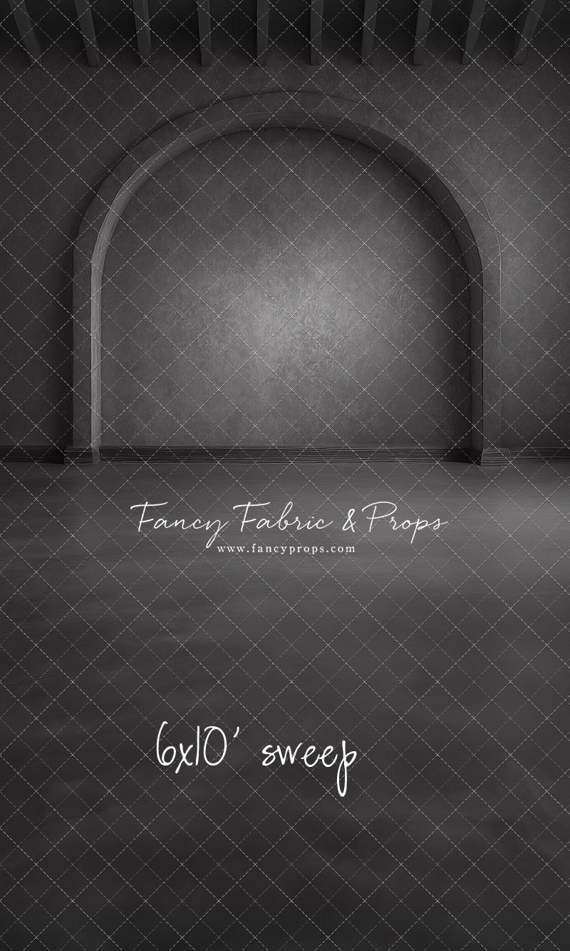 Elegant Charcoal Alcove - Solid Floor - With Sweep Option