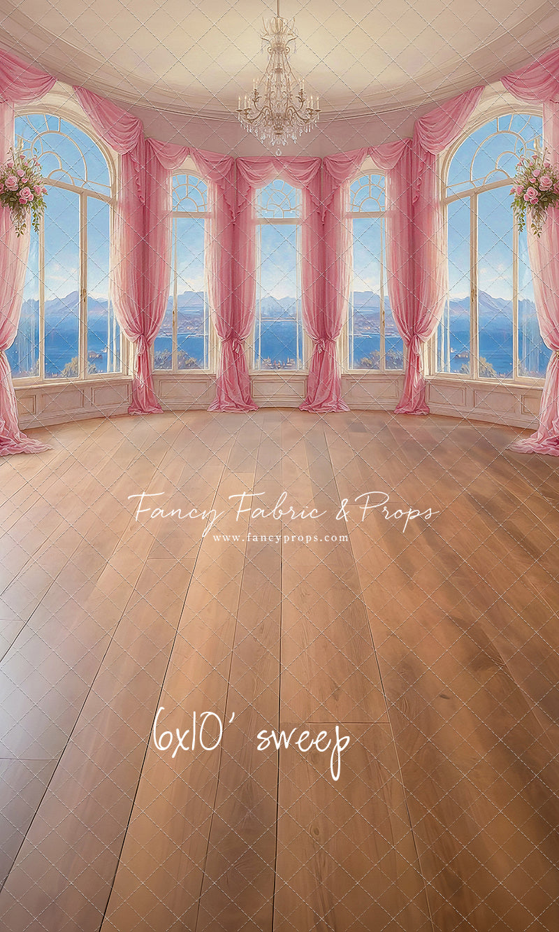 Elegant Summertime Mountain View - Wood Floor - With Sweep Option