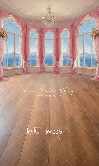 Elegant Summertime Mountain View - Wood Floor - With Sweep Option