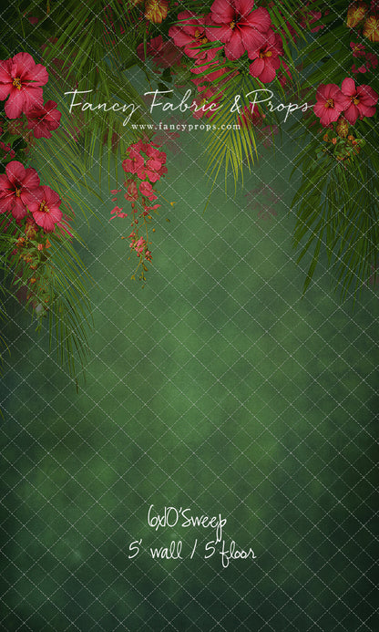 Emerald Hibiscus Haven - With Sweep Option