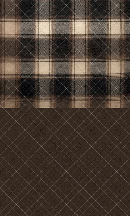 Espresso Flannel - With Sweep Option