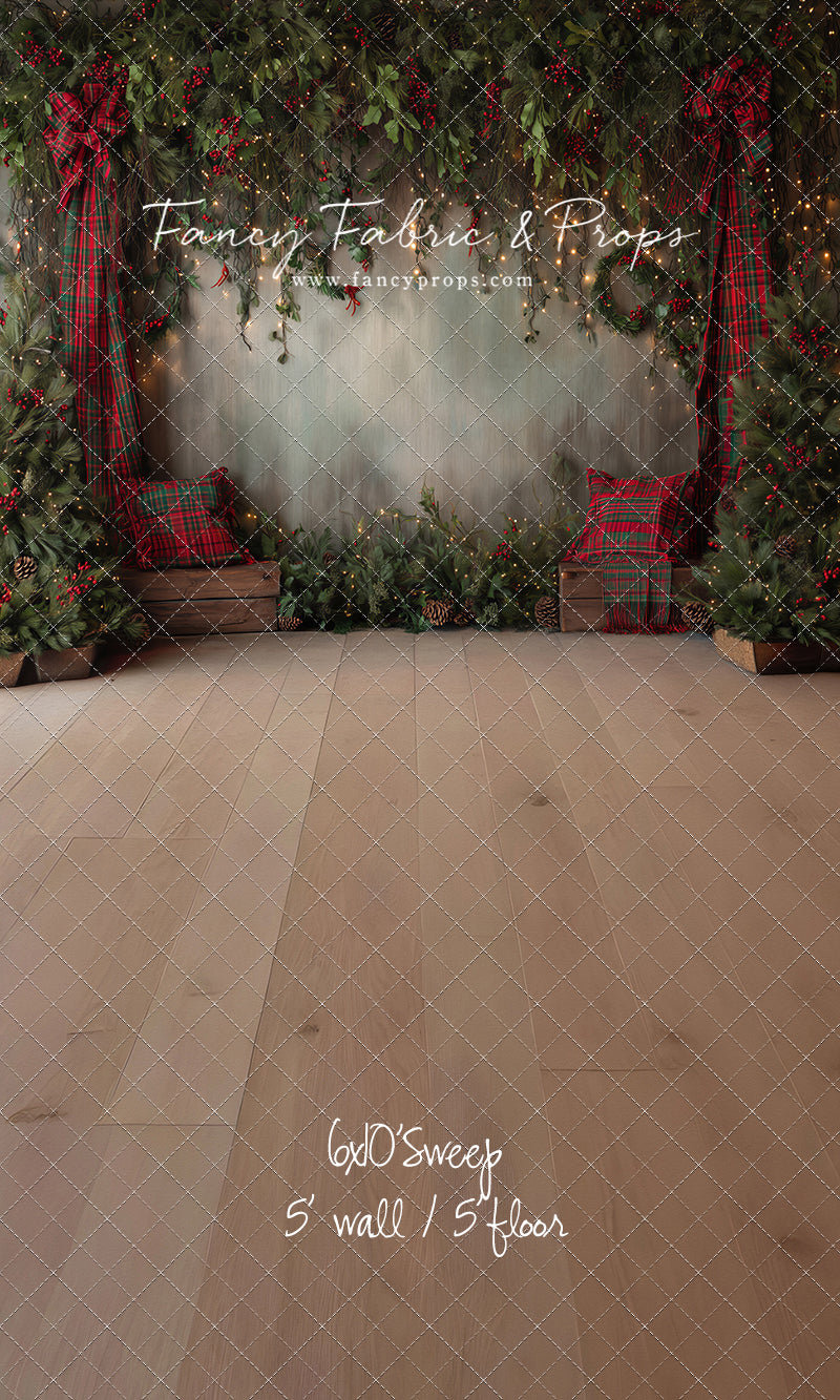 Evergreen Tartan Nook - With Sweep Option