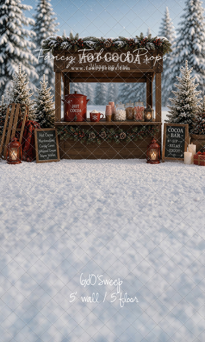 Frosted Forest Cocoa Cart - With Sweep Option