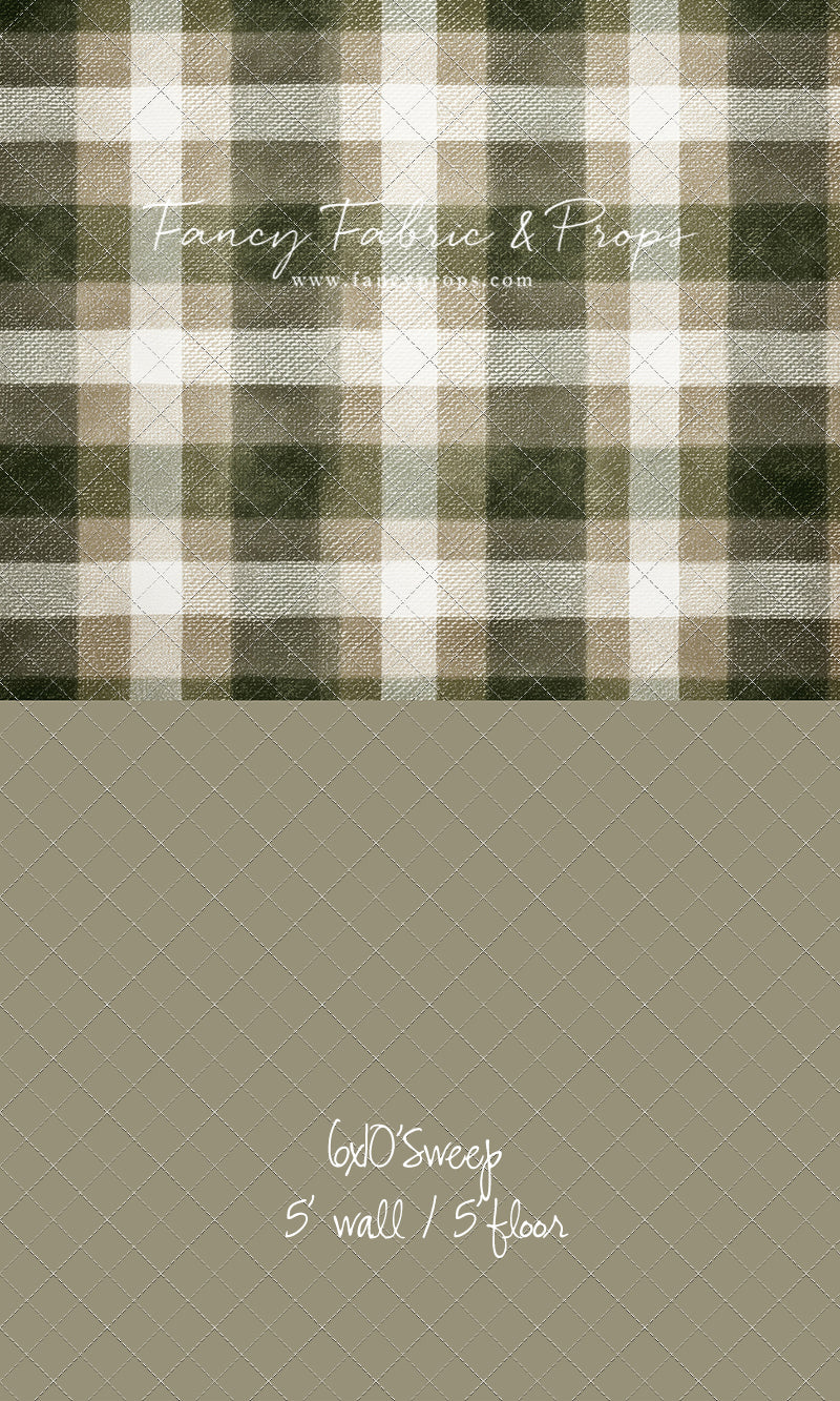 Frosted Pine Plaid - With Sweep Option